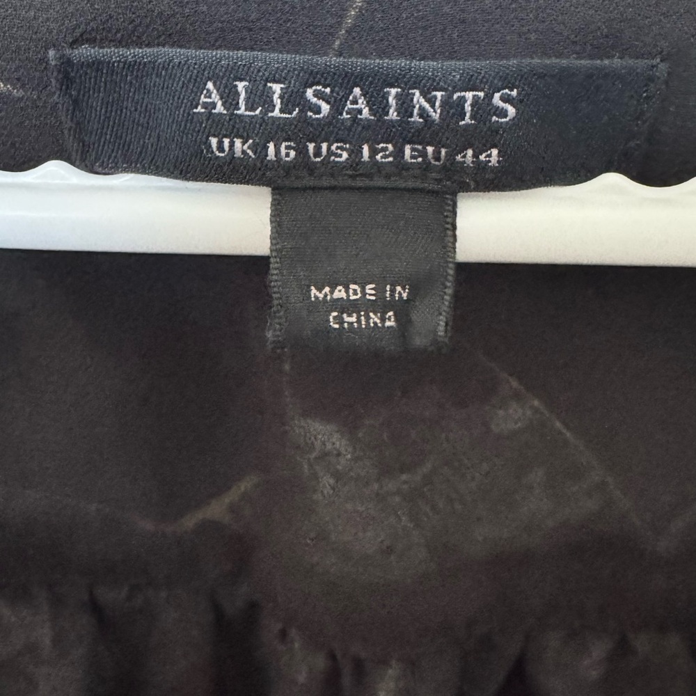 AllSaints Mini dress DEMI BURUBERU– Day Dress – Black size 12 - Picture 4 of 13
